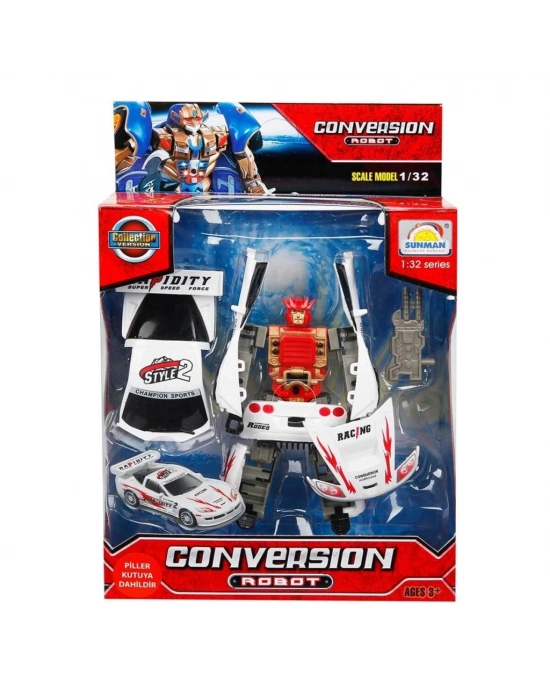 ® 1:32 Sesli ve Işıklı Dönüşebilen Robot