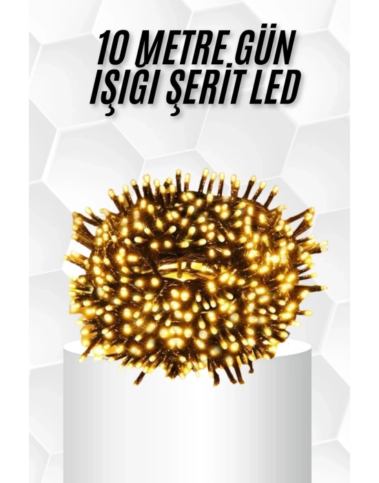 10 Metre Led Işık Gün Işığı Her Ortama Uygun Ampüllü