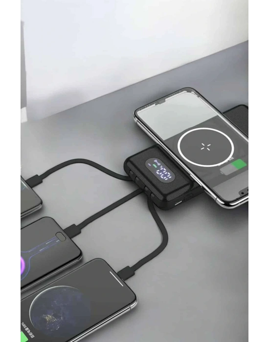 ® 10.000 Mah Powerbank 4 Portlu Hızlı Şarj Dijital Göstergeli