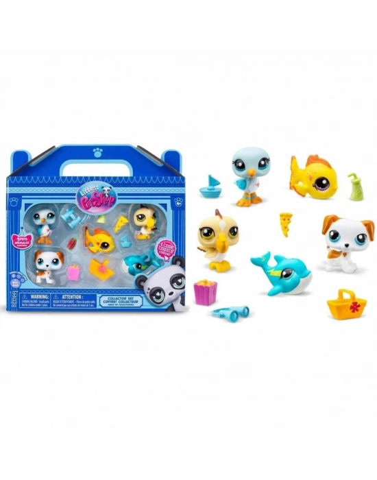 ® 1005103 Littlest Pet Shop Minişler 5li Figür Seti S1 Çiftlik Temalı -
