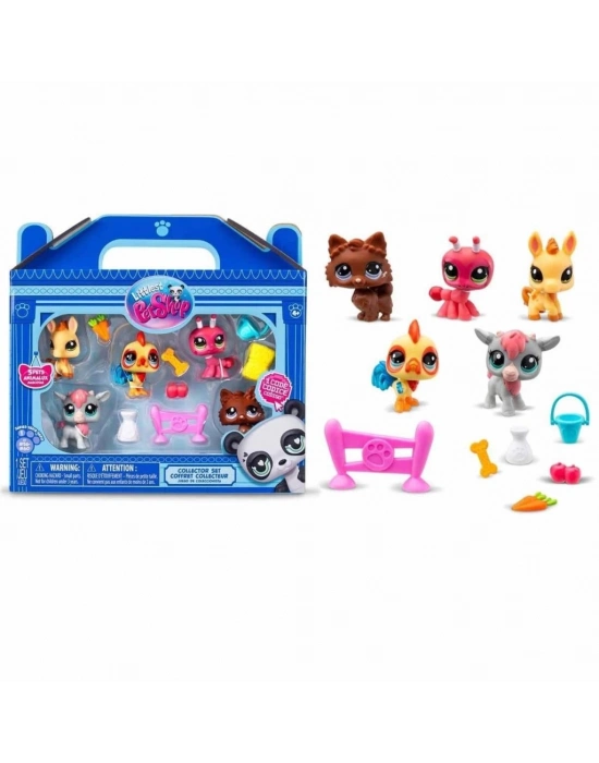 ® 1005103 Littlest Pet Shop Minişler 5li Figür Seti S1 Çiftlik Temalı -