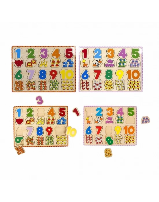 ® 1006609  Tahta   Bultak Rakamlar Hayvanlı