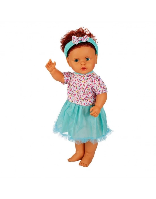 ® 1060011 Lila Sesli Saçlı Et Bebek 60 cm