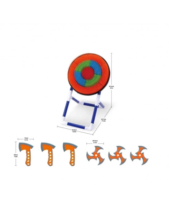 11912 SUN-AOJ-DART TARGET SET AXES N STARS AYAKLI