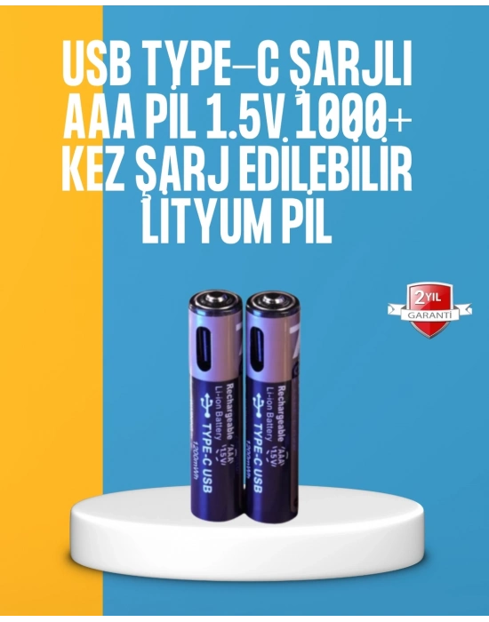 ® Lityum AAA Pil – Düşük Enerji Tüketen Cihazlar İçin Maksimum Dayanıklılık
