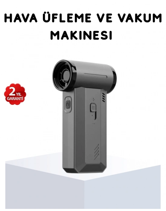 ® 130000 RPM Çok Fonksiyonlu Şarjlı Hava Üfleme ve Vakum Temizlik Cihazı