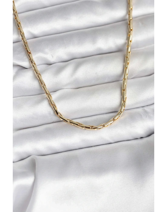 ® 14K Gold Renk Kaplama Model CM Kadın Kolye