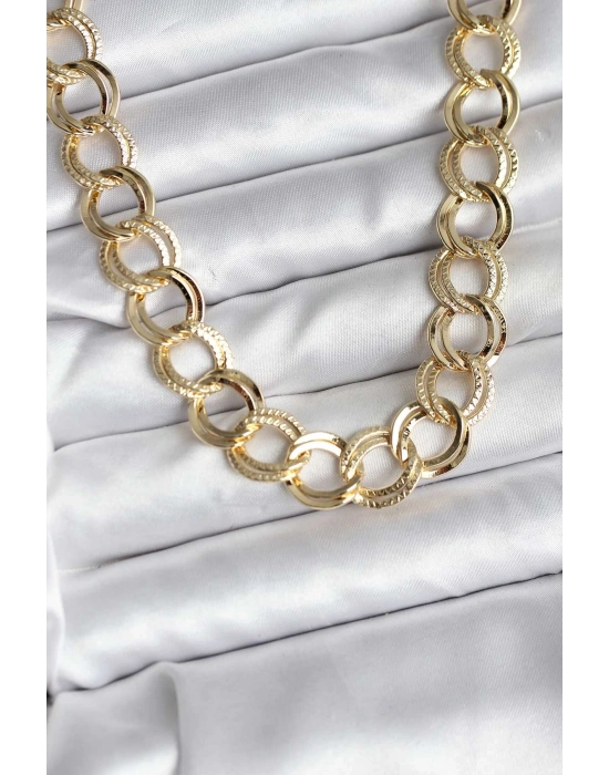 ® 14K Gold Renk Kaplama Samanyolu Model CM Kadın Kolye