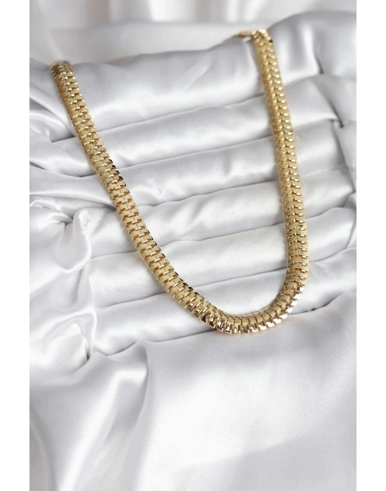 ® 14K Gold Renk Kaplama Zincir Modelli CM Kadın Kolye