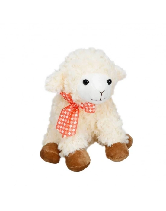 ® 1509 -JHN-PFF-SK PELUŞ KUZU OTURAN KURDELELİ 24CM 2R