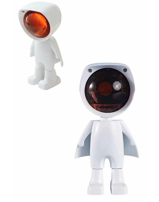 ® 180 Derece Dönebilen Astronot Masa ve Gece Lambası Projektör