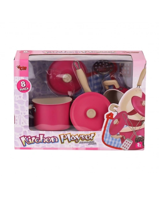 ® 1818-6A  Tencere 8 Parça -Vardem Oyuncak