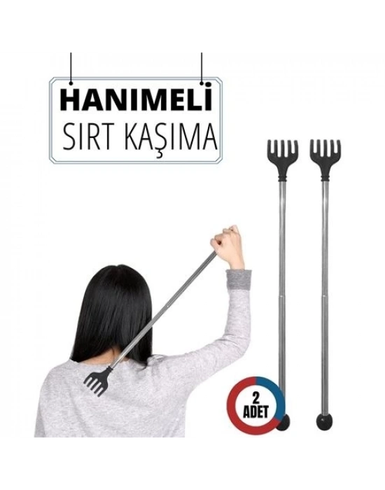 ® 2 Lİ Hanımeli Metal Sırt Kaşıma Aparatı