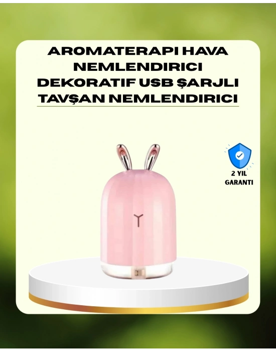 ® 200 ml Ultrasonik Aroma Difüzör ve Hava Nemlendirici Gece Lambalı