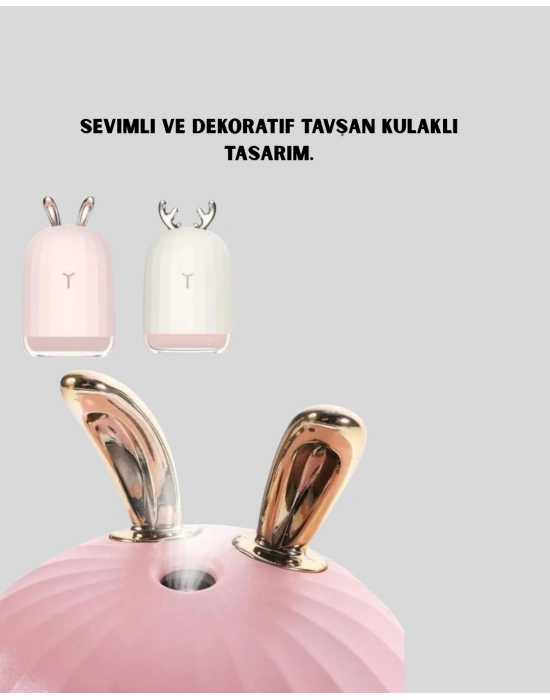 ® 200 ml Ultrasonik Aroma Difüzör ve Hava Nemlendirici Gece Lambalı