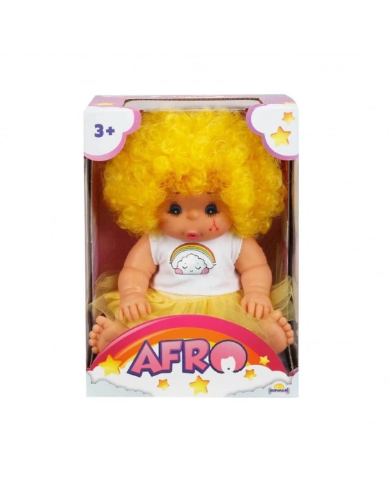 ® 20040 Afro Kıvırcık Saçlı Bebek 23 cm -