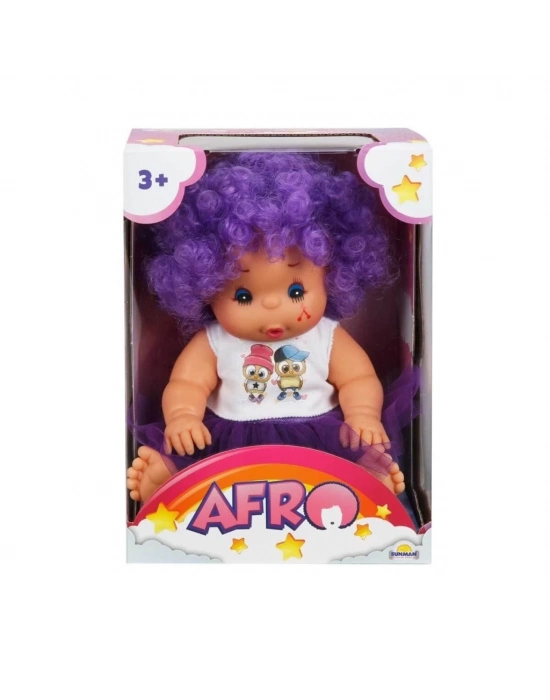 ® 20040 Afro Kıvırcık Saçlı Bebek 23 cm -