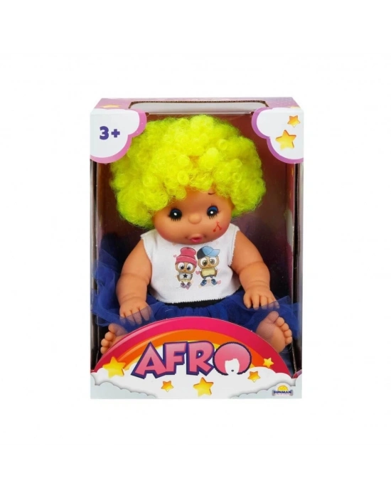 ® 20040 Afro Kıvırcık Saçlı Bebek 23 cm -