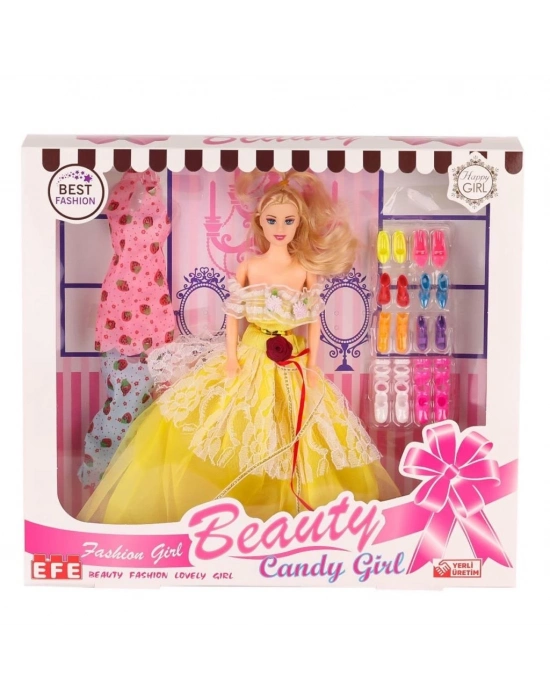 ® 207 Ayakkabı Setli Candy Girl Bebek -Toys