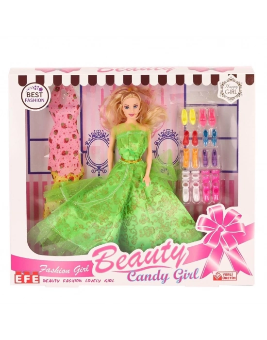 ® 207 Ayakkabı Setli Candy Girl Bebek -Toys