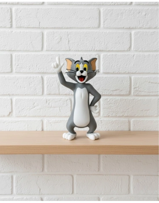 ® 22 cm Tom Figürü Çizgi Karakter Biblo Koleksiyonluk Dekoratif Obje