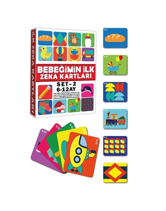 ® 2205 Eğitici Kartlar 6-12 Ay Zeka Kartları