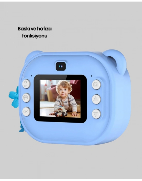 ® 24MP HD Çift Lensli Şipşak Kamera – Termal Baskılı, 32GB Dahili Hafızalı