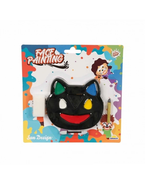 ® 2591  YÜZ BOYASI 1 KALEMLİ 6 RENKLİ KEDİ ŞKL KRTL