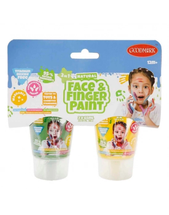 ® 2in1 Doğal Yüz ve Parmak Boyası 2’li