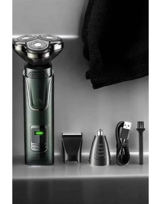 ® 3 Başlıklı Profesyonel Saç ve Sakal Bakım Seti Vücut, Burun ve Kulak Tüy Alma