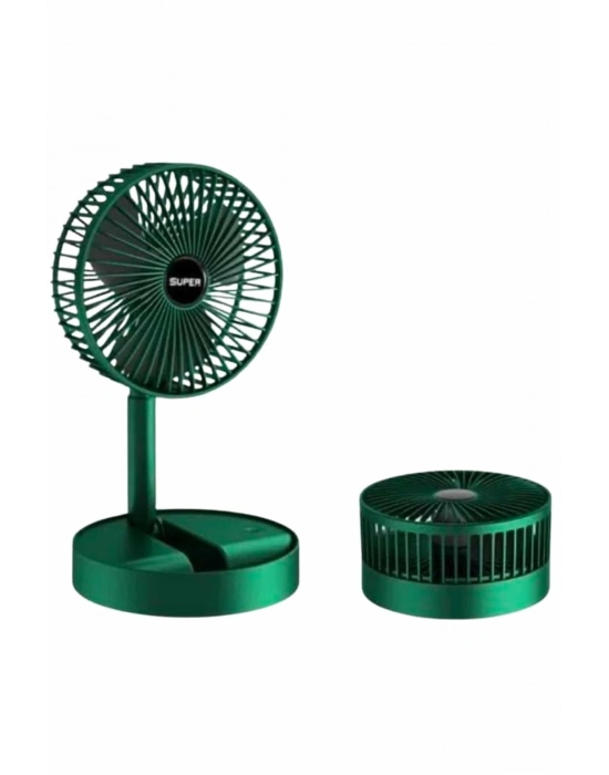 ® 3 Kademe Hız Ayarlı Vantilatör Telefon Standlı Şarjlı Katlanabilir Soğutucu Pervane