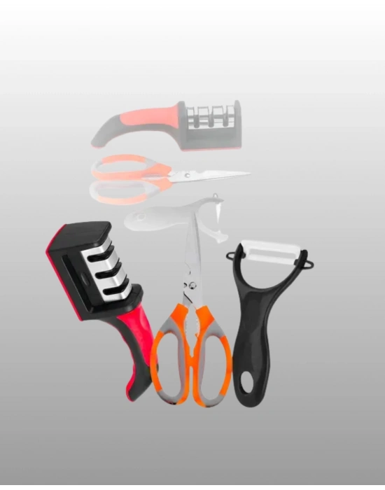 ® 3 Parçalı Çok Fonksiyonlu Mutfak Makas Seti – Paslanmaz Çelik, Ergonomik Tasarım