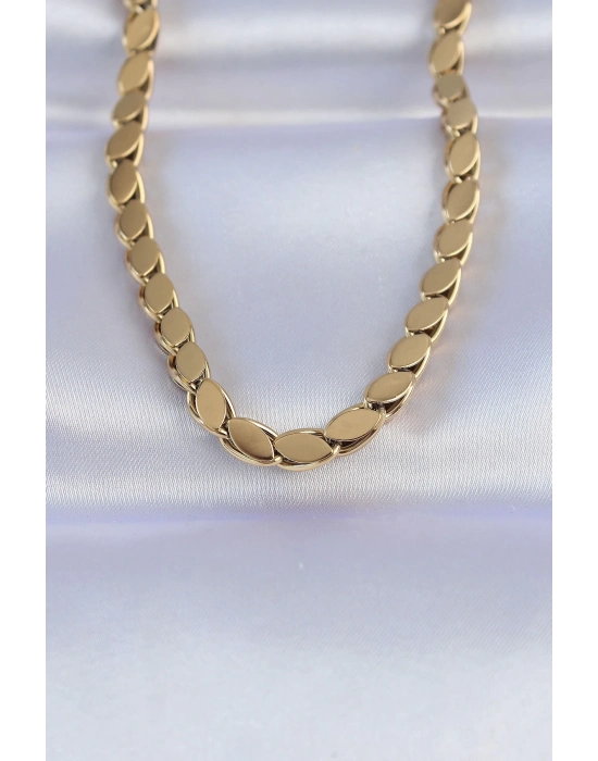 ® 316L Çelik Gold Renk Arpa Model Kolye
