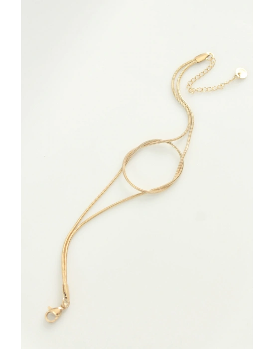 316L Çelik Gold Renk Düğüm Model Bileklik