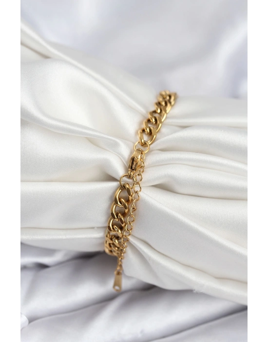 ® 316L Çelik Gold Renk Yazı Yazmaya Uygun Kadın Bileklik