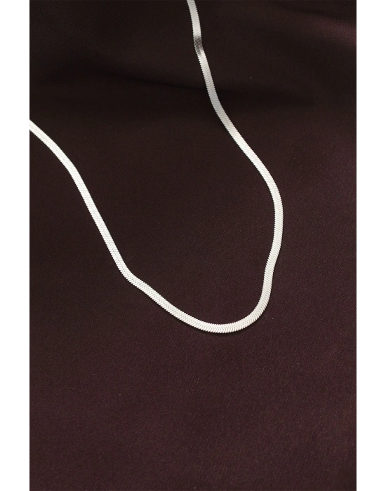 ® 316L Çelik Gümüş Renk 60 cm İtalyan Zincir Kolye