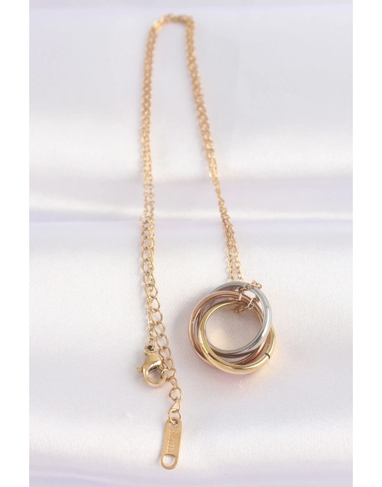 ® 316L Çelik Zincir Çoklu Renk Model Kolye