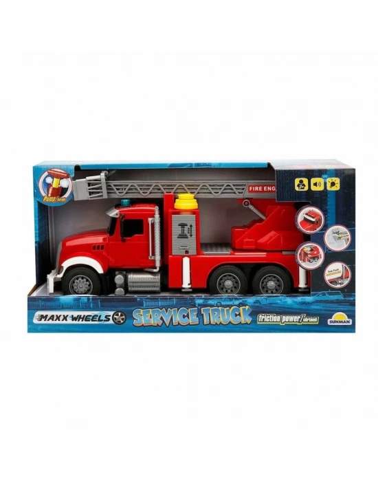® 3326 Maxx Wheels Sesli ve Işıklı İtfaiye Araçları -