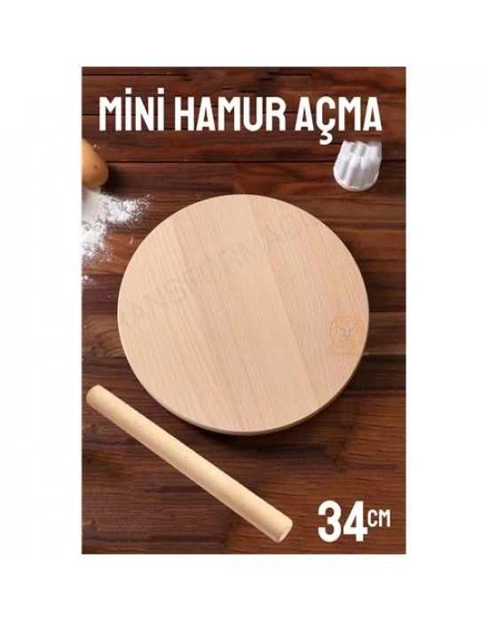 ® 34 Cm Merdaneli Hamur Açma Masası