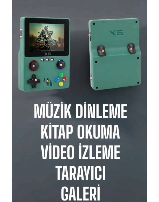 ® 3.5 İnç Ekran 1000 Oyunlu Oyun Konsolu El Atarisi Miüzik Dinleme ve Kitap Okuma