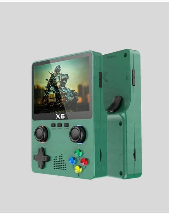 ® 3.5 İnç IPS Ekranlı Taşınabilir Oyun Konsolu Ergonomik Çift Tetikli
