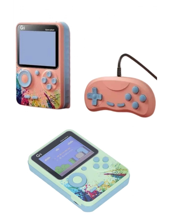 ® 3.5 İnç Klasik Retro LCD Ekran 500 Oyunlu Oyun Konsolu Taşınabilir