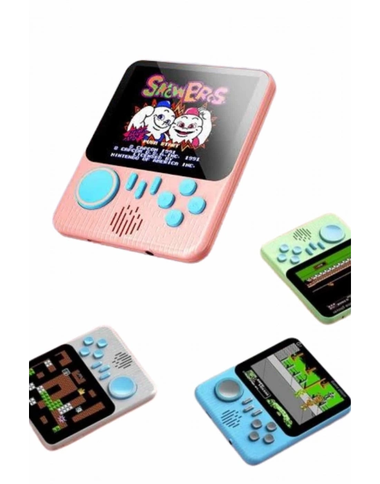 ® 3.5 İnç Mini Atari Taşınabilir Oyun Konsolu 666 Adet Retro Oyun