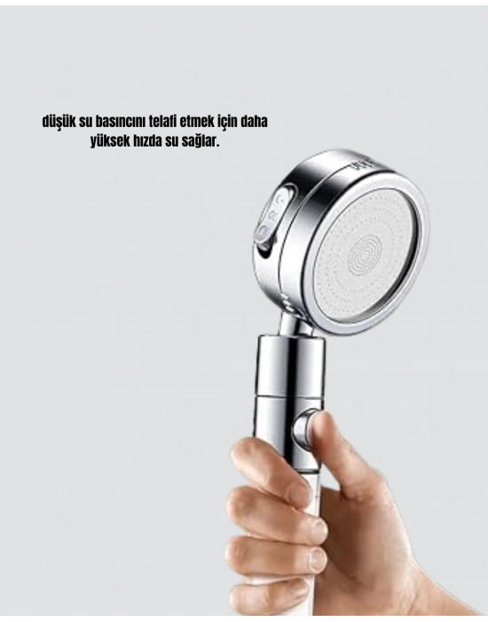 ® 360° Ayarlanabilir Çok Fonksiyonlu Duş Başlığı