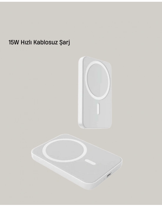 ® 360° Döner Başlıklı MagSafe Araç Telefon Tutucu 15W Güvenli Kablosuz Şarj