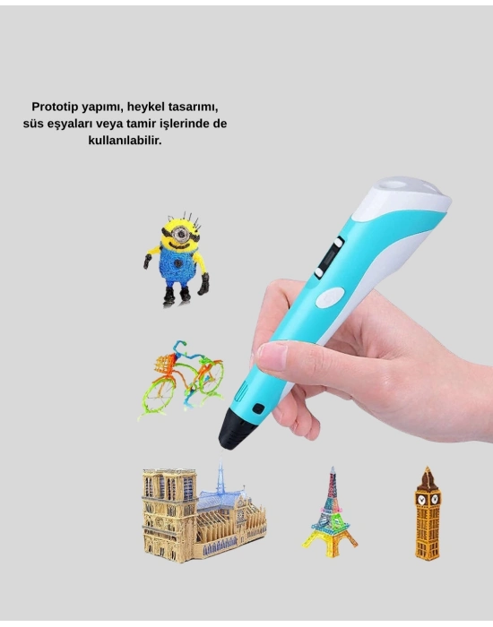 ® 3D Yazıcı Kalem Taşınabilir FDM Teknolojili ve Çok Amaçlı Kullanımlı