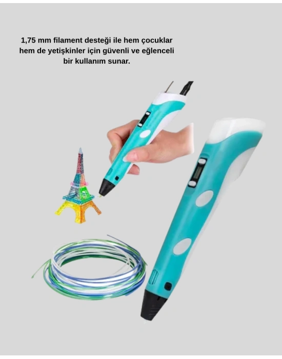 ® 3D Yazıcı Kalem Taşınabilir FDM Teknolojili ve Çok Amaçlı Kullanımlı