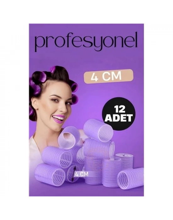 ® 4 Cm Bigudi Saç Bigudisi Profesyonel 12 ADET