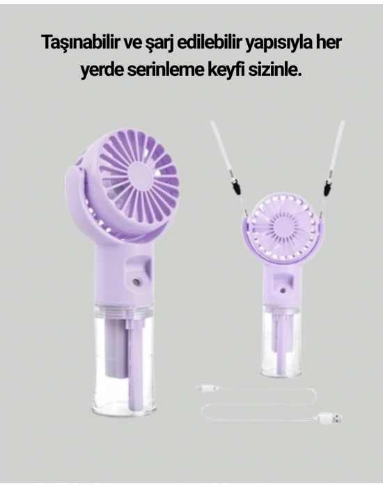 ® 4 Kademeli Serinletici Su Buharlı El Vantilatörü