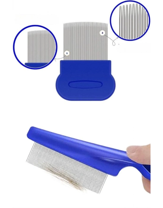 ® 4lü Bit Evcil Hayvan Tarak Seti Kedi Köpek Bit Tarak Seti Pire Tarağı